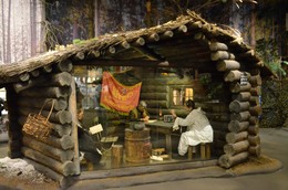 Музей ВОв в Минске (Республика Беларусь). В партизанском отряде.